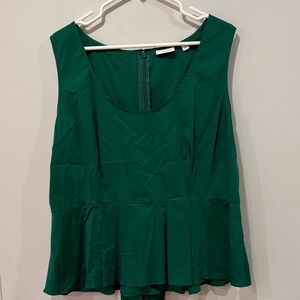 Elegant Sleeveless Green Blouse